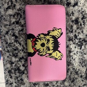 Pink Dog Print Wallet